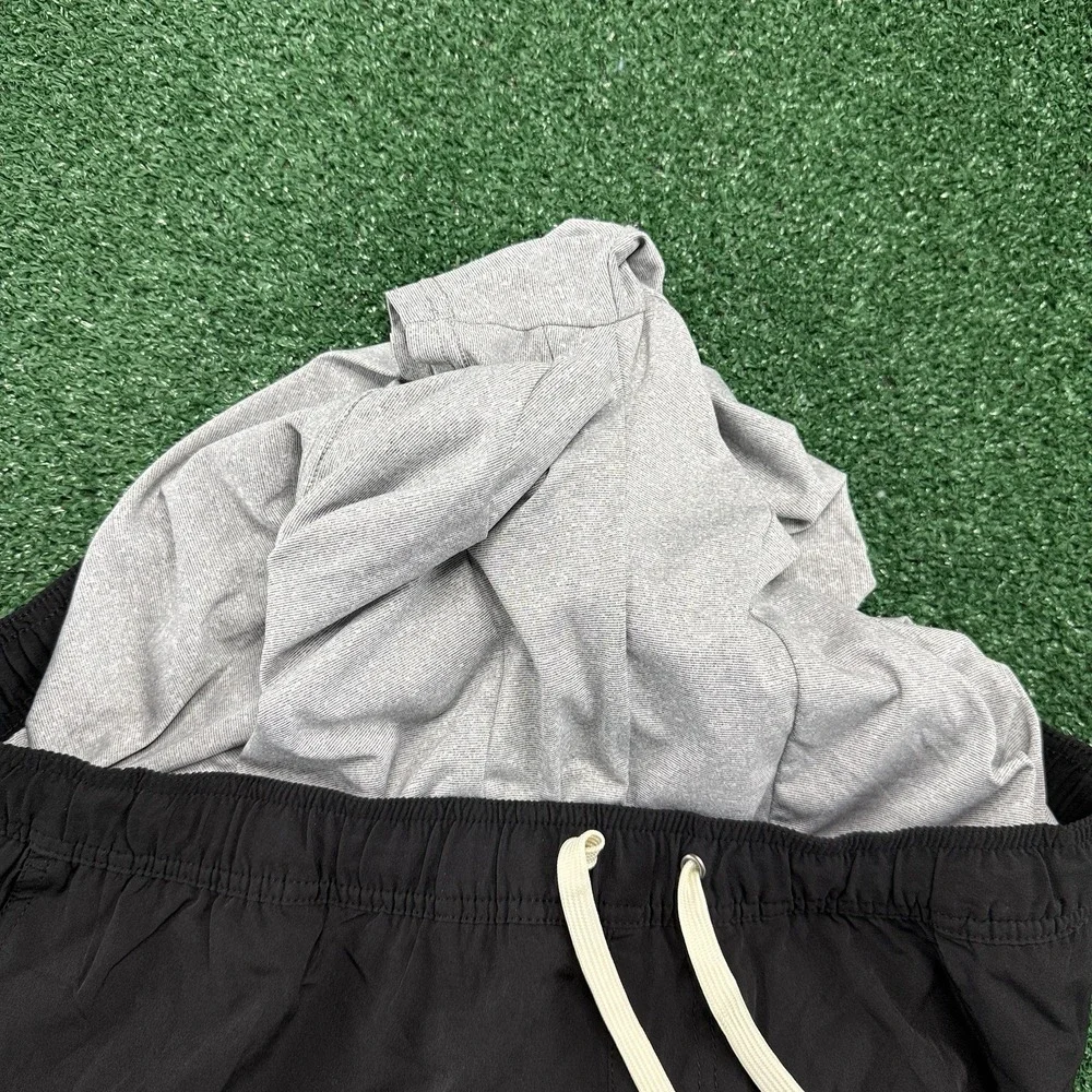 New Fair Harbor Men's Liner Drawstring Athletic Gym Shorts Size 3XL XXXL Black